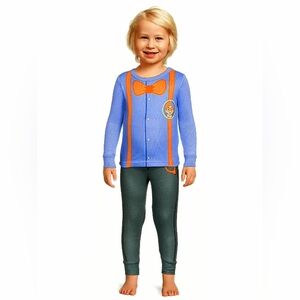 3/$10 EUC Blippi PJ/Playwear 2 Piece Blue/Orange/Grey Sz. 3T
